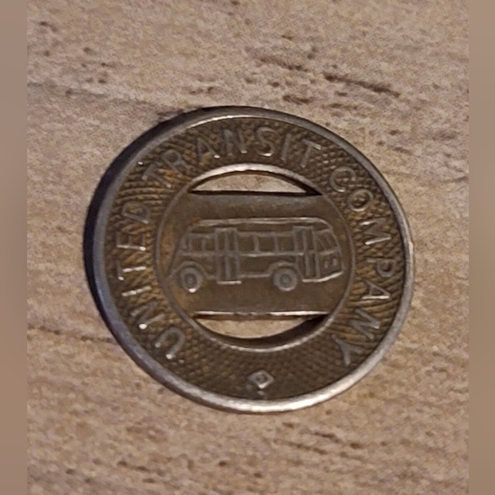 Vintage United Transit Company - Good For One Fare Token [ Read Details ]